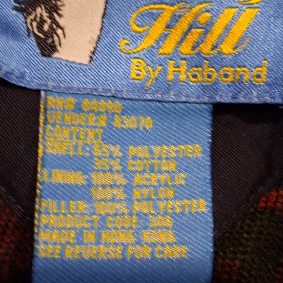 Vintage Haband's Stag Hill Men's Large Navy Blue Jacket "Missing the hood" - Picture 3 of 15